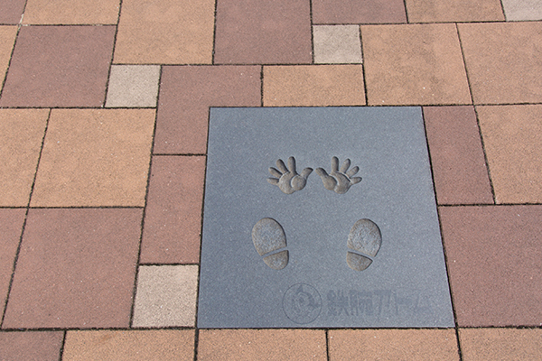 Astro Boy’s hand- and footprints