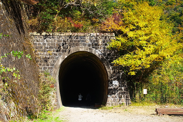 トンネルの入り口は、様々な形で飽きません。